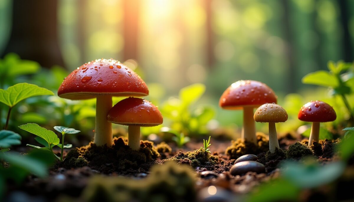 Quelle est la durée de croissance des champignons après une pluie ?